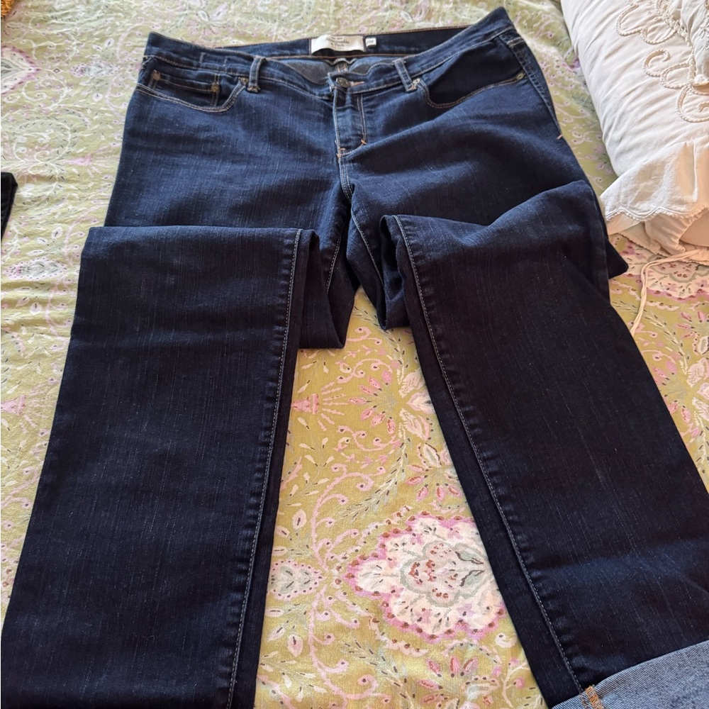 Abercrombie & Fitch Blue Straight Leg Jeans